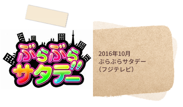 2016年10月ぶらぶらサタデー（フジテレビ）